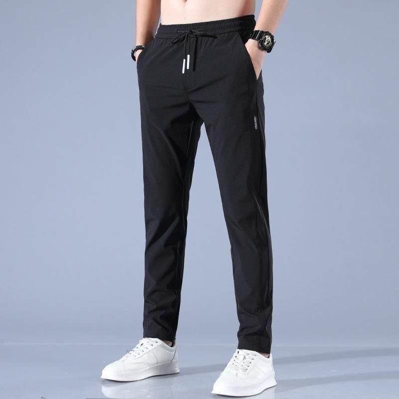 Men's NS Lycra Track Pants (Pack of 2 - Black & Grey)